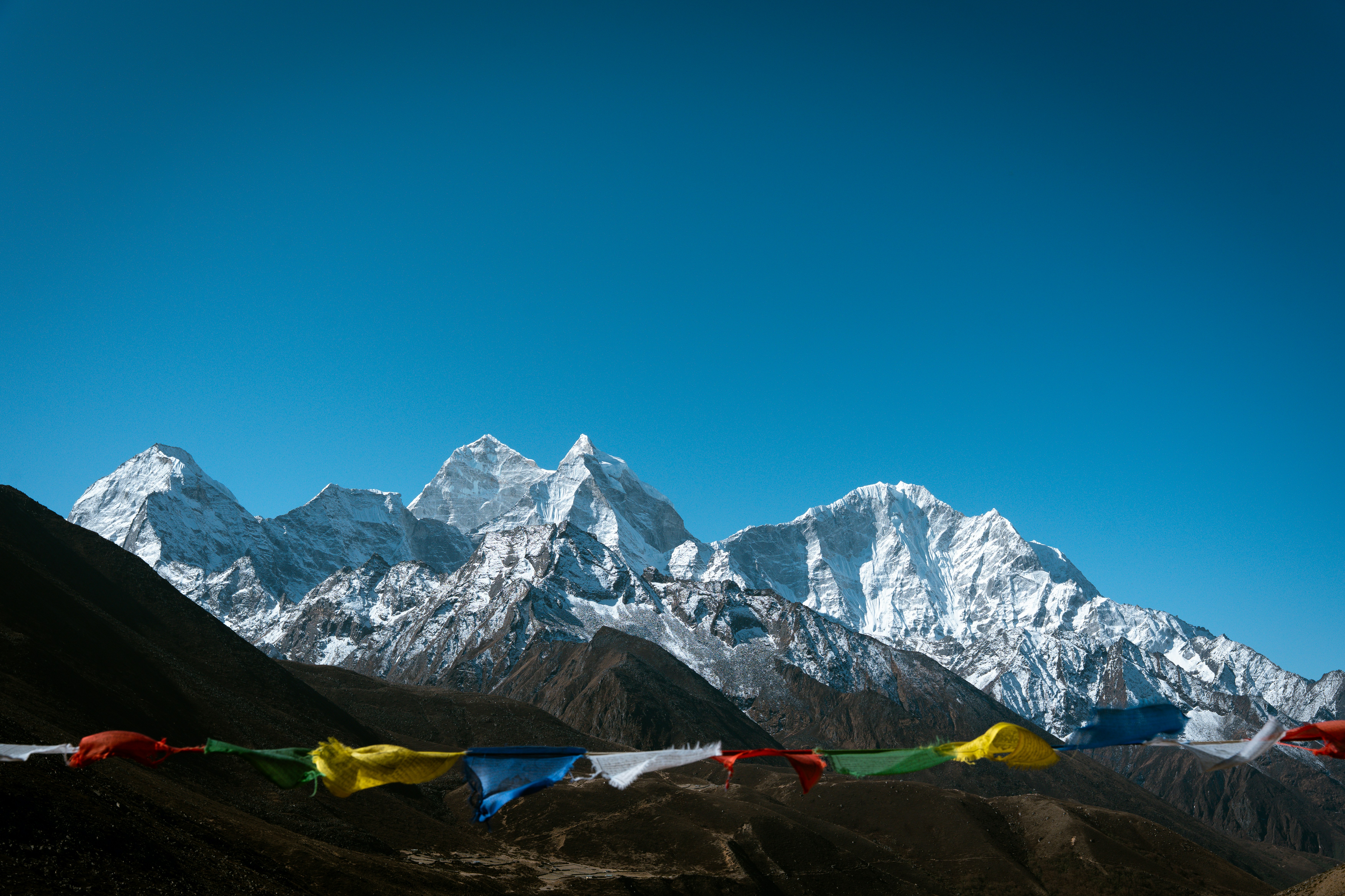 Pemandangan Everest Base Camp di Pegunungan Himalaya, Nepal